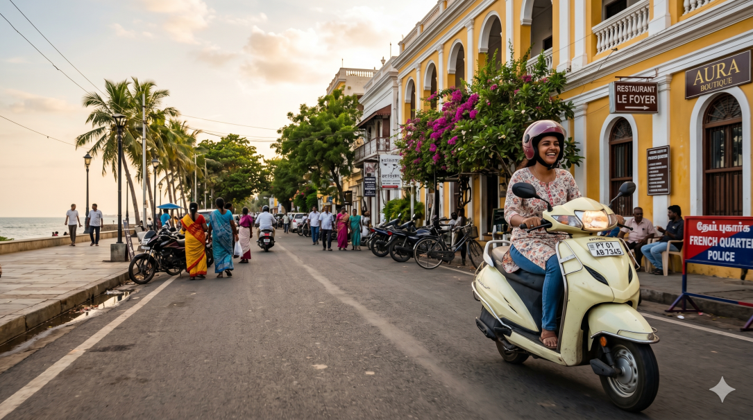 5 Short Bike Trips from Puducherry That Feel Like Freedom on Two Wheels